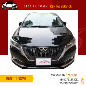 Allion 2019 Model Black Toyota Rental Service in Bangladesh