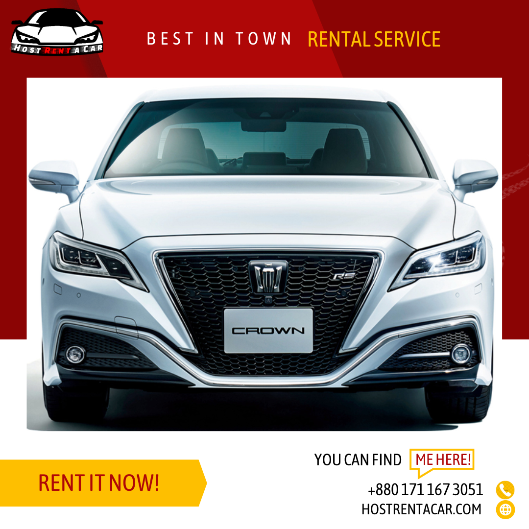 Crown 2018 Toyota Rental Service in Chittagong Bangladesh