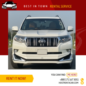 Prado 2018 Pearl Rental Service in Bangladesh